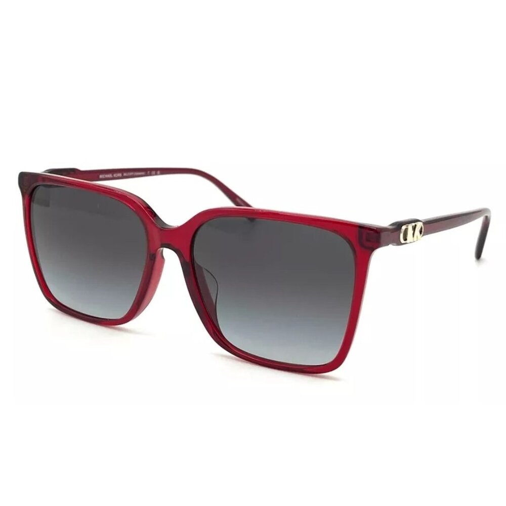MICHAEL KORS MK2197F 39558G Red Transparent / Dark Gray Gradient 58mm sunglass